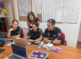 La Guardia Civil colabora con la Policía Local de Carrión de los Condes en materia de violencia de género