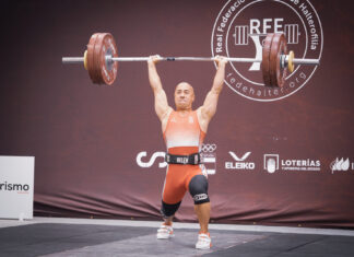Javi Wee: “Decidí arriesgarme y salió todo bien. Más no puedo pedir” Javi Wee. Fotografía: Federación Española de Halterofilia