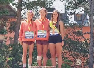 Silvia García en el Campeonato de España de Subida Vertical