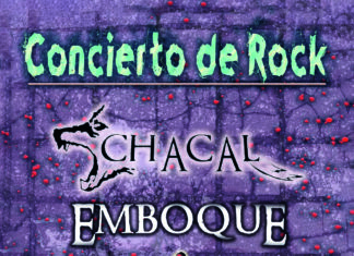 Cartel del concierto de rock en Herrera de Pisuerga