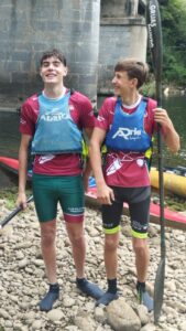 Álvaro Salvador y Álvaro Moro. Club Palentino de Piragüismo