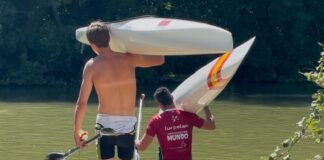 Álvaro Salvador y Juan Rodríguez. Club Palentino de Piragüismo