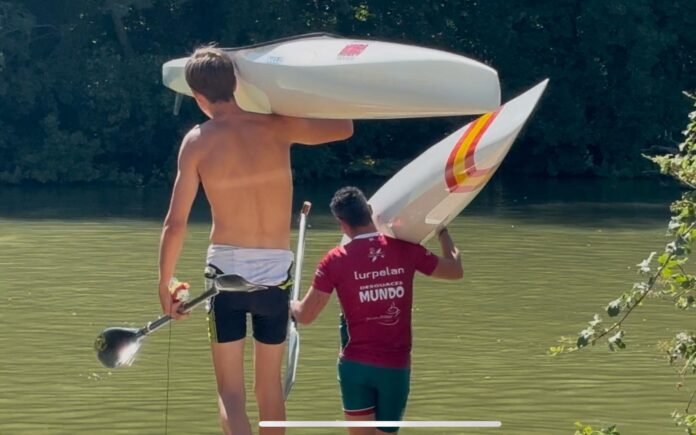 Álvaro Salvador y Juan Rodríguez. Club Palentino de Piragüismo
