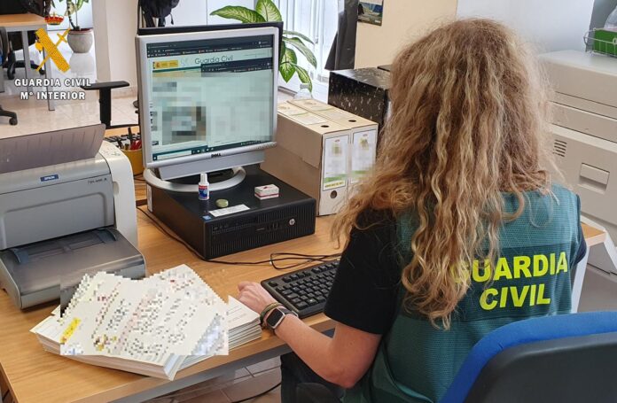 Desmantelada en Palencia una red criminal. Imagen: Guardia Civil