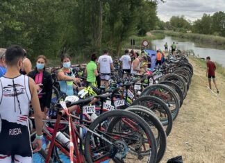 Boadilla del Camino acoge este sábado la cuarta prueba del XIII Circuito de Triatlón Diputación de Palencia