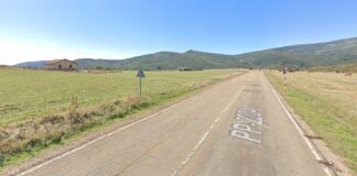 Zona del accidente de moto entre Brañosera y Salcedillo