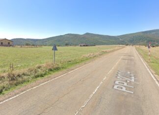 Zona del accidente de moto entre Brañosera y Salcedillo