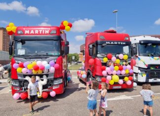 (GALERÍA) Los camiones toman Palencia por San Cristóbal San Cristobal 2025 en Palencia. Fotografía: Sergio Lozano