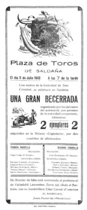 San Cristobal Salda&ntilde;a. A&ntilde;o 1943