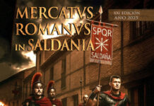 Cartel mercado romano de Saldaña