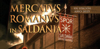 Cartel mercado romano de Saldaña