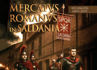 Cartel mercado romano de Saldaña