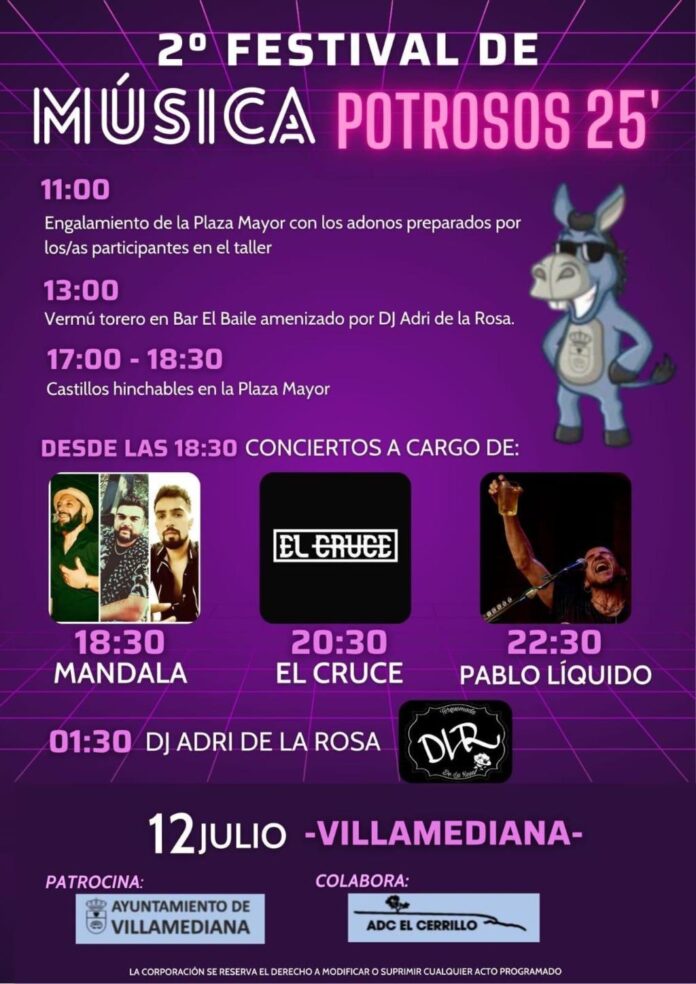Cartel de Villamediana de Potrosos 2025