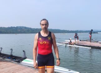 Paco San Martín, rumbo al Mundial de Remo en Shanghái Copa del Mundo Varese 2025