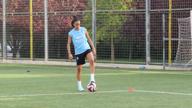 El Palencia F&uacute;tbol Femenino en su primer entrenamiento de pretemporada 2025-26. Fotograf&iacute;a: Palencia en la Red