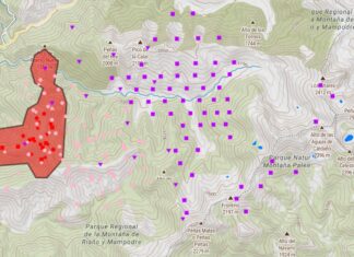 El fuego de Boca de Huérgano ha llegado a la Poza de Las Lomas en Cardaño, según los satélites