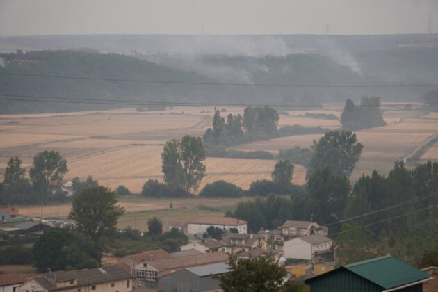 Incendio Villalba de Guardo. Lunes 18 de agosto. Fotograf&iacute;a: David Aricha