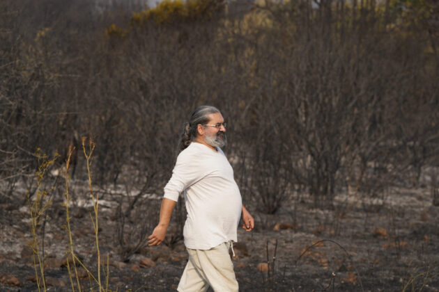 Incendio en Las M&eacute;dulas (Le&oacute;n). Fotograf&iacute;a: C&eacute;sar Hornija (ICAL)