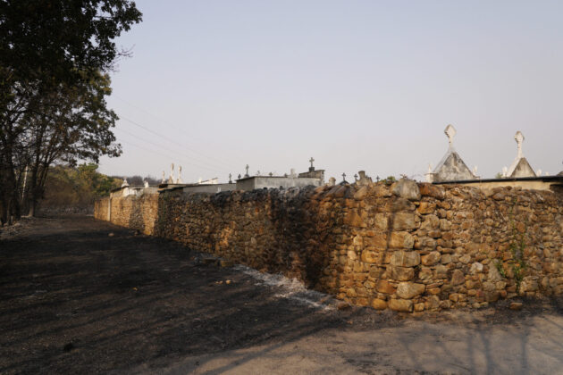 Incendio en Las M&eacute;dulas (Le&oacute;n). Fotograf&iacute;a: C&eacute;sar Hornija (ICAL)