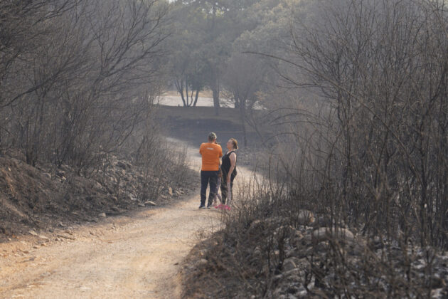 Incendio en Las M&eacute;dulas (Le&oacute;n). Fotograf&iacute;a: C&eacute;sar Hornija (ICAL)