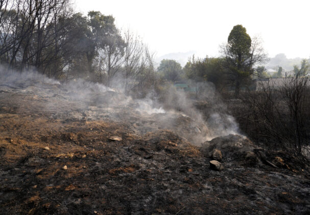 Incendio en Las M&eacute;dulas (Le&oacute;n). Fotograf&iacute;a: C&eacute;sar Hornija (ICAL)