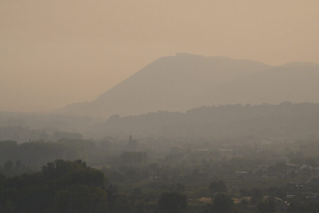 Incendio en Las M&eacute;dulas (Le&oacute;n). Fotograf&iacute;a: C&eacute;sar Hornija (ICAL)