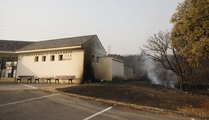 Incendio en Las M&eacute;dulas (Le&oacute;n). Fotograf&iacute;a: C&eacute;sar Hornija (ICAL)