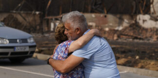 Incendio en Las Médulas (León). Fotografía: César Hornija (ICAL)