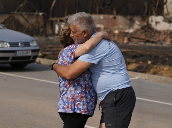 Incendio en Las M&eacute;dulas (Le&oacute;n). Fotograf&iacute;a: C&eacute;sar Hornija (ICAL)