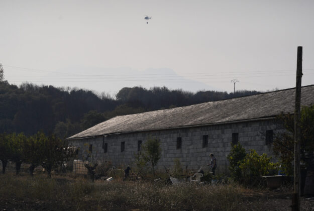 Incendio en Las M&eacute;dulas (Le&oacute;n). Fotograf&iacute;a: C&eacute;sar Hornija (ICAL)