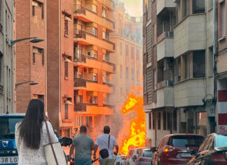 Incendio tubería de gas en Zamora - ICAL