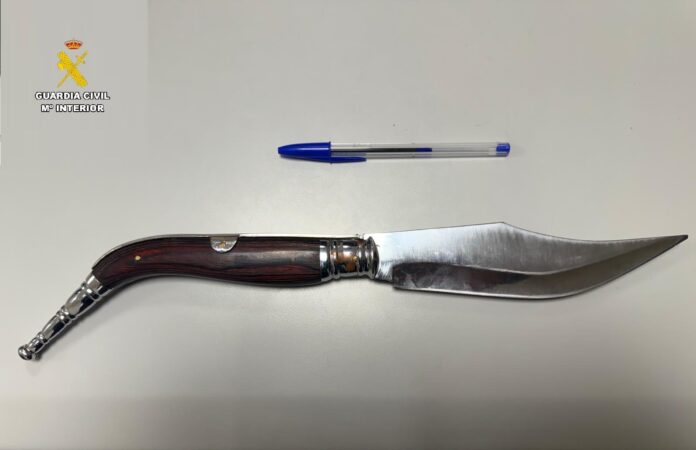 Imagen de la navaja. Guardia Civil de Palencia