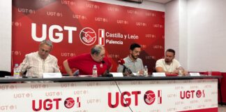 Rueda de prensa de UGT sobre los incendios forestales. Fotografía: Palencia en la Red
