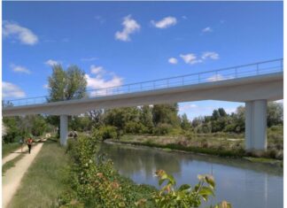 El viaducto palentino a la memoria de Marta, Margarita, Laura, Paula, Irati e Ibai