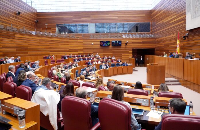 Segunda jornada de la primera sesión plenaria del curso en las Cortes de Castilla y León. Fotografía: Miriam Chacón (ICAL)