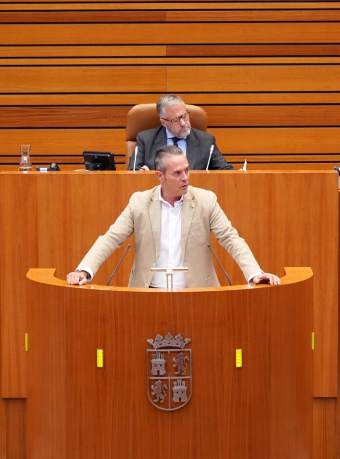 Segunda sesión del Pleno de las Cortes de Castilla y León que se inicia en el tercer punto del orden del día, relativo a las mociones. Fotografía: Miriam Chacón (ICAL)