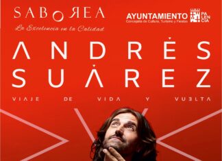 Andrés Suárez protagoniza un concierto solidario en Palencia a favor de la AECC el próximo 25 de octubre Cartel del concierto de Andrés Suárez en Palencia