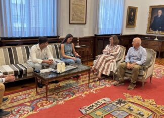 Reunión de la alcaldesa de Arconada con la Diputación de Palencia