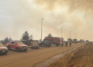 Servicio de extinción de incendios. Fotografía: Diputación de Palencia