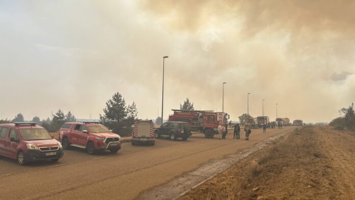 Servicio de extinción de incendios. Fotografía: Diputación de Palencia