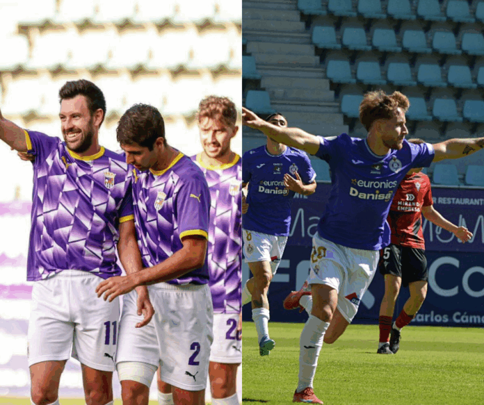 Fotografías: Óscar Martínez / Palencia CF (izq.) y Julio Robles / Palencia Cristo Atlético (der.)