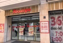 Alcampo en la Calle Mayor Principal de Palencia. Fotografía: Palencia en la Red