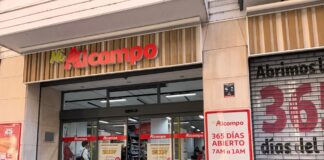 Alcampo en la Calle Mayor Principal de Palencia. Fotografía: Palencia en la Red