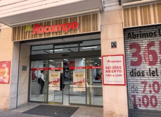 Alcampo en la Calle Mayor Principal de Palencia. Fotografía: Palencia en la Red