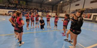 BM Fuentes Carrionas en su victoria en casa ante Hand Vall Valladolid