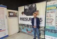 El Ayuntamiento de Barruelo de Santullán despliega sus atractivos en la Feria Presura 2025 Cristian Delgado, Alcalde de Barruelo, en la feria Presura 2025 de San Martín del Rey Aurelio, Asturias