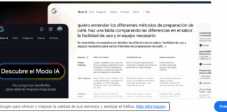Google Buscador "modo IA"