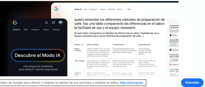 Google Buscador "modo IA"
