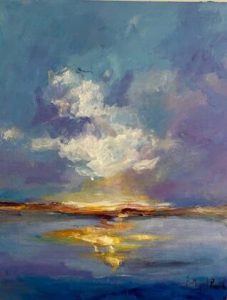 Exposici&oacute;n de Elena Miguel en AECC Palencia. F. Caballero