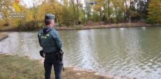 Guardia Civil en los entornos de la Dársena de Medina de Rioseco